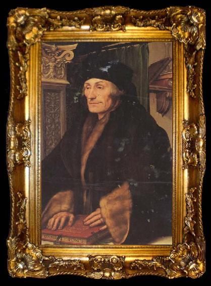 framed  Hans holbein the younger Desiderius Erasmus of Rotterdam (mk45), ta009-2